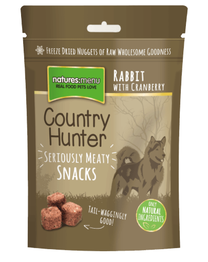 Natures Menu Country Hunter Freeze Dried Dog Treats 50g - Rabbit
