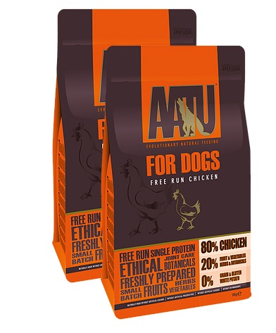 AATU 80/20 Dry Dog Food Chicken 10kg x2