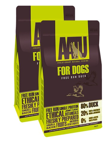AATU 80/20 Dry Dog Food Duck 10kg x 2