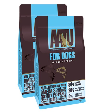 AATU 80/20 Dry Dog Food Salmon 10kg x 2