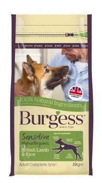 Burgess Sensitive Dog Food Lamb & Rice 12.5kg