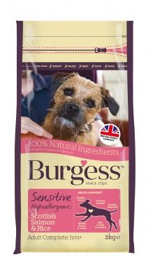 Burgess Sensitive Dog Food Salmon & Rice 12.5kg