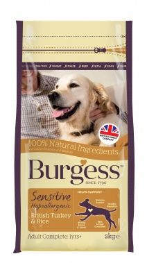 Burgess Sensitive Dog Food Turkey & Rice 12.5kg