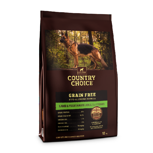 Gelert Country Choice Grain Free Lamb and Veg Dog Food 12kg