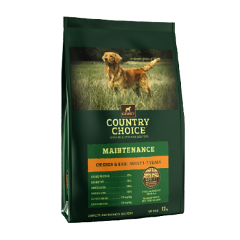 Gelert Country Choice Maintenance Chicken and Rice Dog Food 12kg
