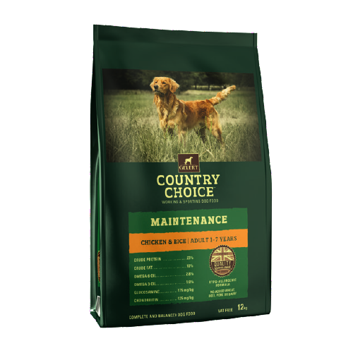 Gelert Country Choice Maintenance Chicken and Rice Dog Food 12kg