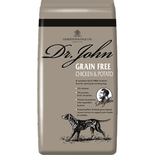 Dr. John Grain Free Chicken and Potato Dog Food 12.5kg