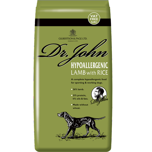 Dr. John Hypoallergenic Dog Food Lamb With Rice 15kg