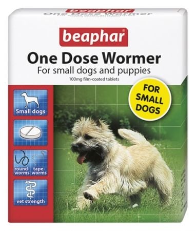 Beaphar One Dose Wormer for Small Dogs 3 Tablets