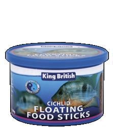 King British Cichlid Floating Food Sticks 100g