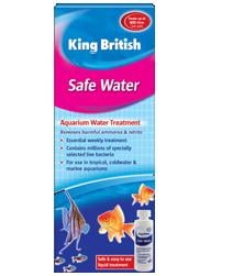 KING BRITISH SAFE WATER AQUARIUM WATER TREATMENT 100ml