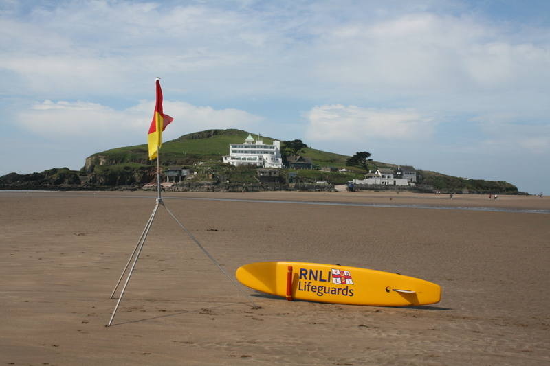 Lifeguarded beach