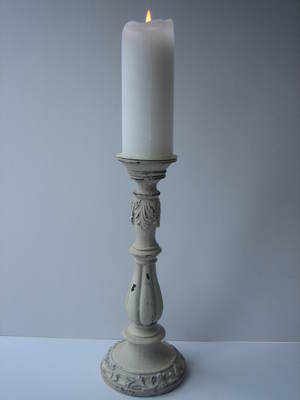 Antique Cream Candle Stick Suitable for 6.5 cm Dia Pillar Candle
