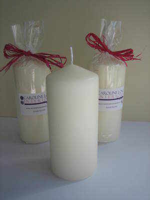 Ivory Pillar Candles