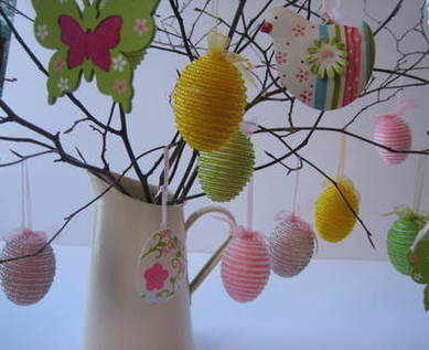 Beaded Decorative Eggs
