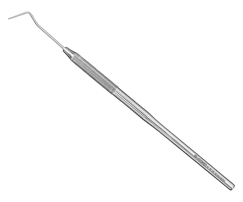 Probe, sz. 1, extrem.fine, s.-e., rd.handle
