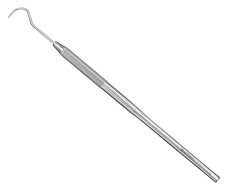 Probe, sz.44, extrem.fine, s.-e., rd.handle