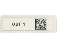 Identif.label, plastic, HIBC, Data Matrix