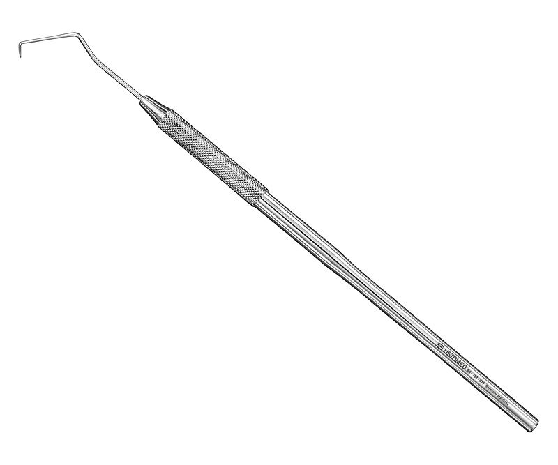 Probe, sz.17, extrem.fine, s.-e., rd.handle