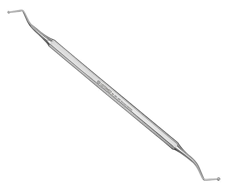 Plugger, ball shaped, size 2, double-ended