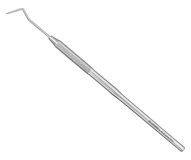 Probe, size 1, single-ended, round handle