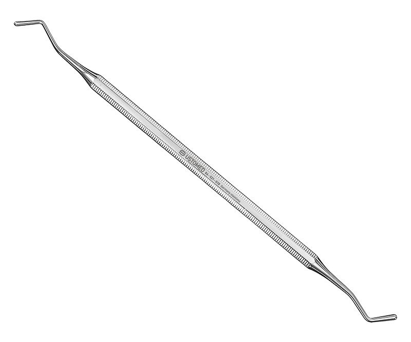 Plugger, pear-shaped, size 18, double-end