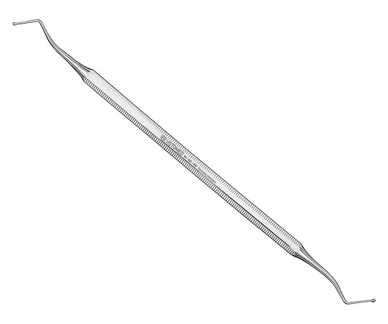 Plugger, ball shaped, size 1, double-ended