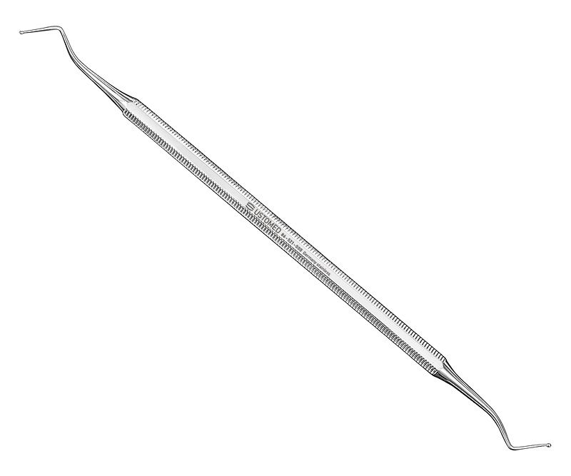 Plugger, ball shaped, size 0, double-ended