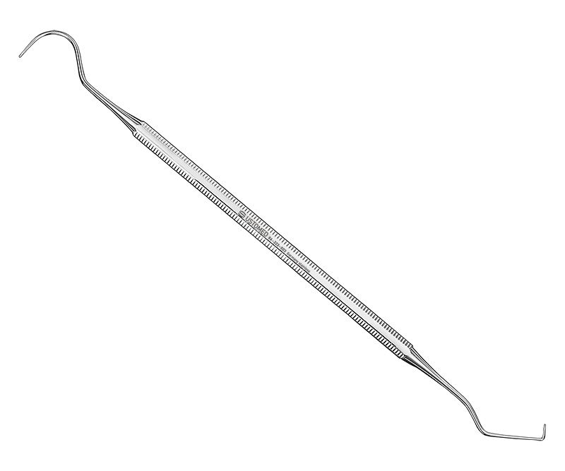 Probe, size 3, double-ended, oct. handle