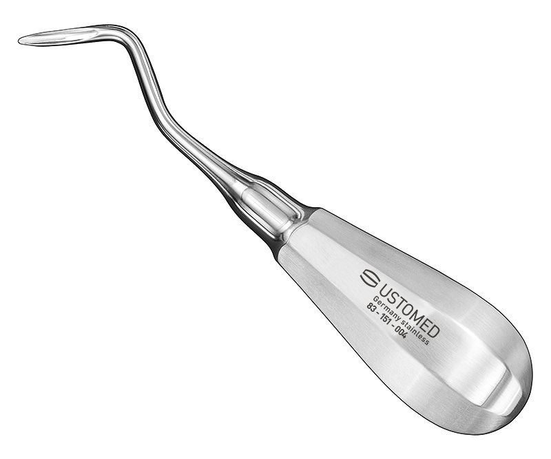 FLOHR, root elevator, angled, size 4