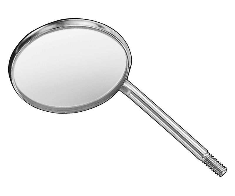 Mouth mirrors, plane, size 4, 12 ea.