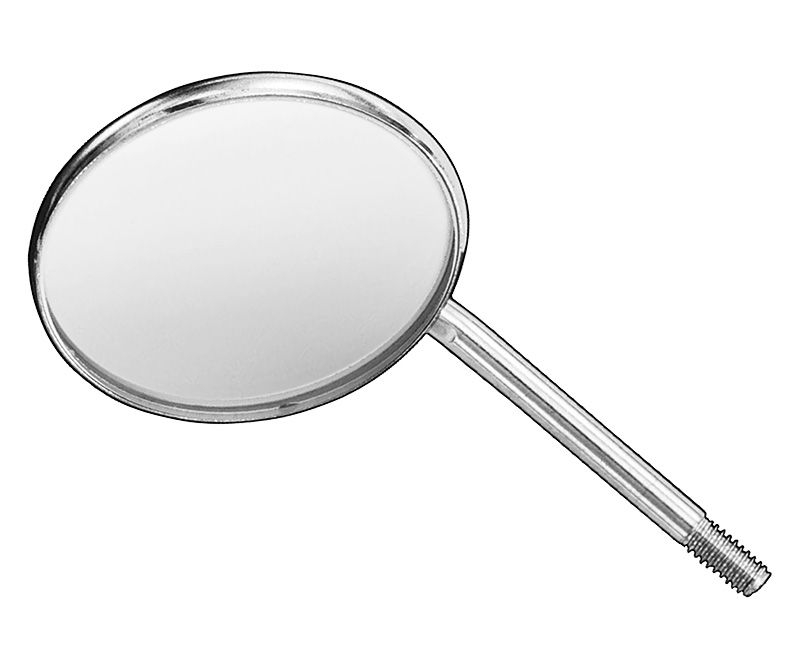 Mouth mirrors, plane, size 5, 12 ea.
