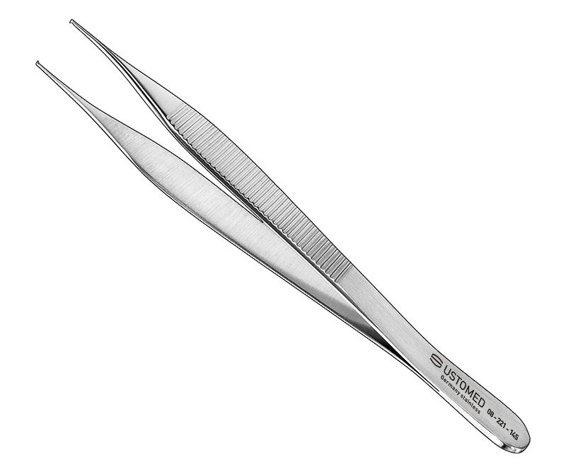 MICRO-ADSON, tiss.forceps, 12cm, 1x2t, xfine