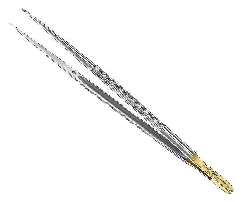 Micro-dissecting forceps, 18 cm, diamond