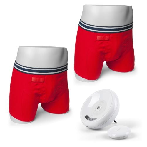 1. BOYS RED BOXER SHORT - UK Version Complete Latest 8 Tone Rodger Wireless Bedwetting Alarm System