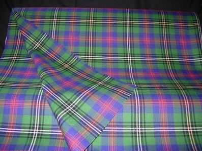 Heavyweight ClanTartan Cloth - double width (price per metre)