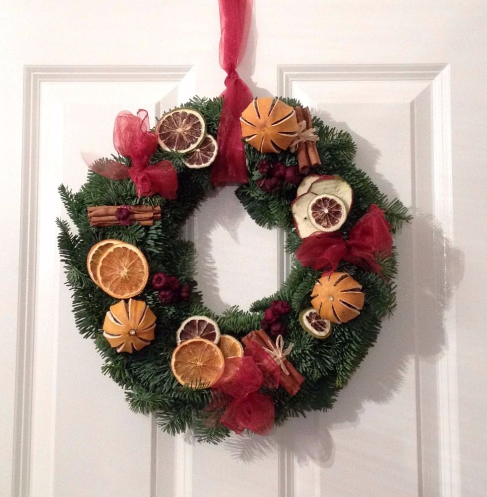 Traditional Fresh Christmas Wreath