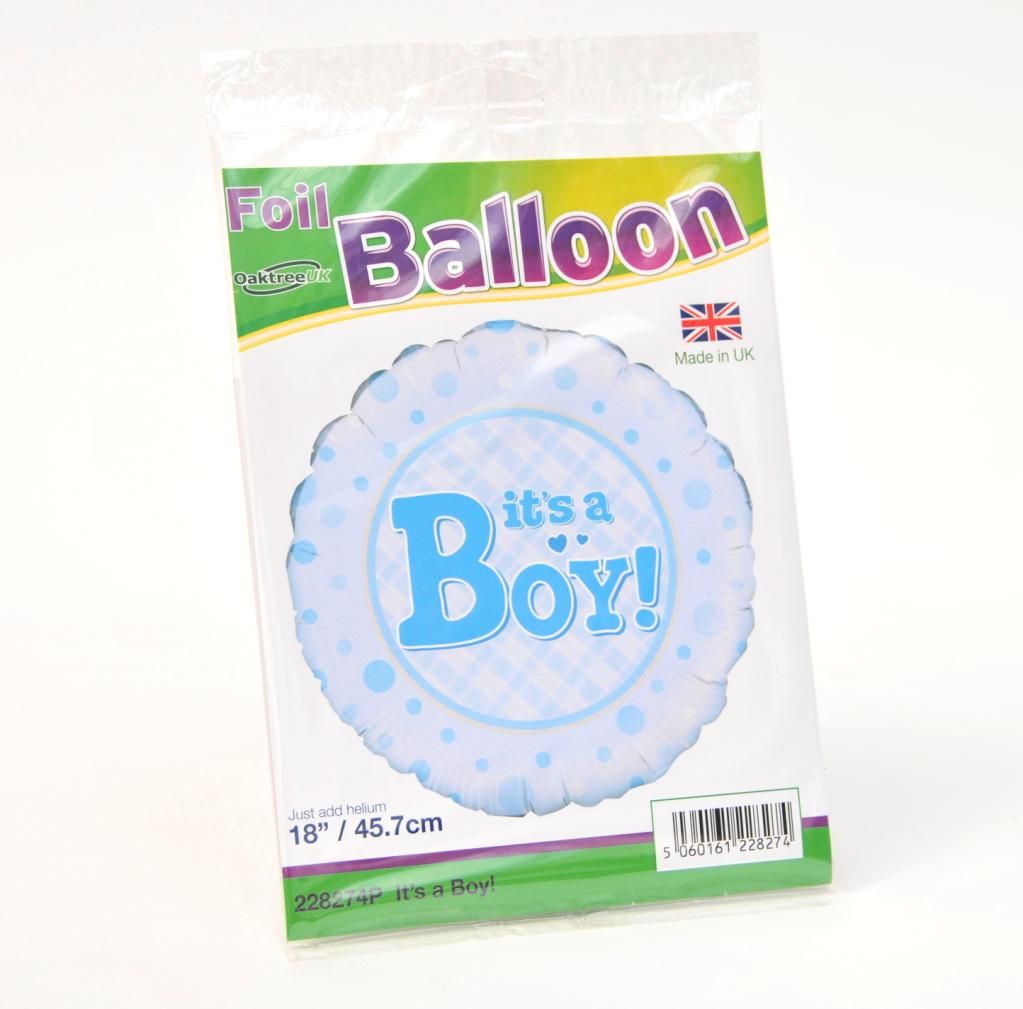 New Baby Boy - Helium filled gift balloon - £5.00