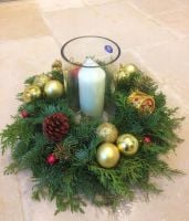 Christmas, dinner, event table wreath arrangement - Â£45.00 with FREE local delivery
