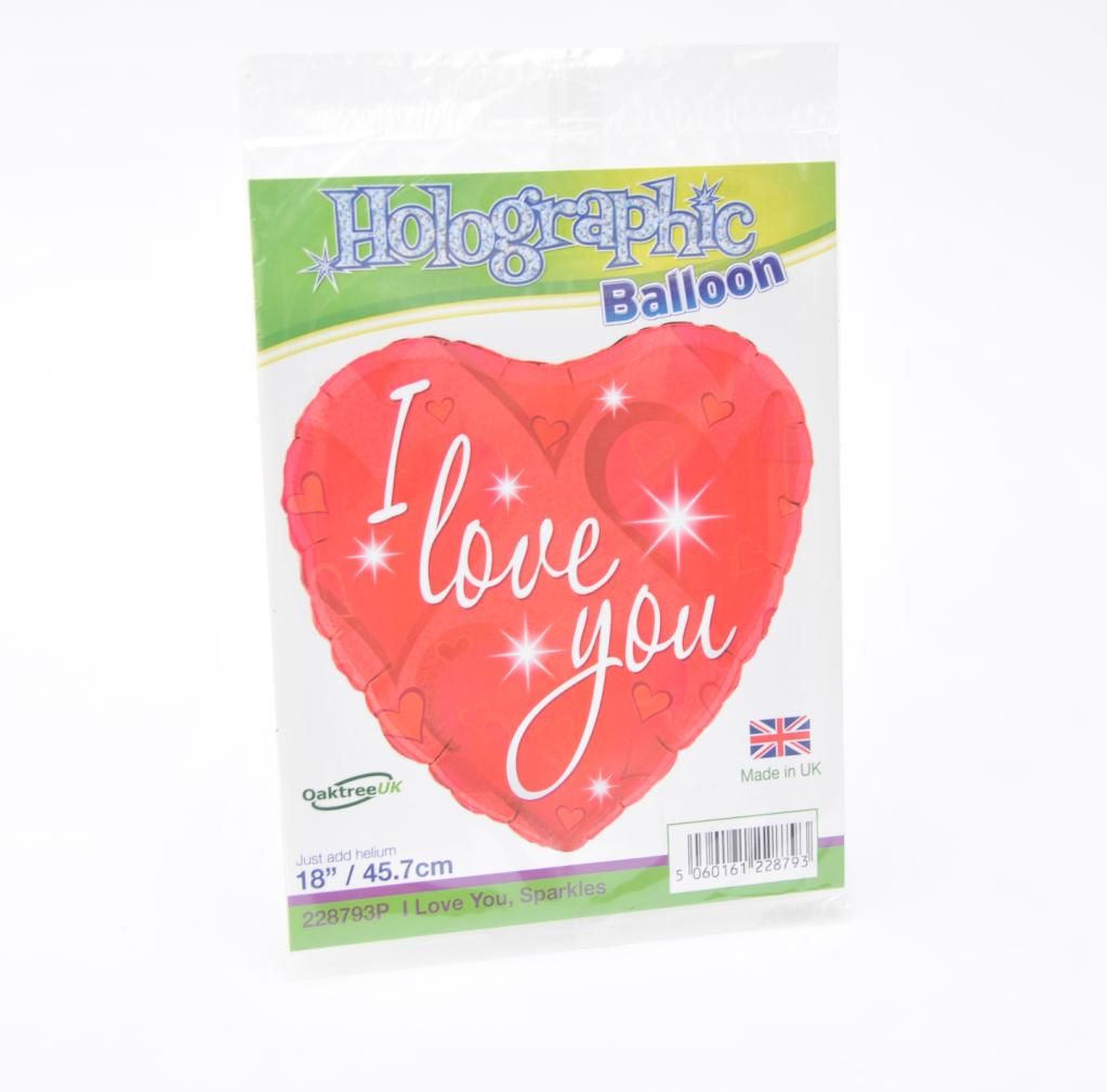Foil Helium Balloon, I love you - Valentine's, Anniversary, Birthday - £5.0