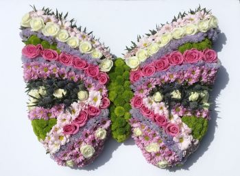 Funeral tribute/wreath butterfly - Telephone order ONLY