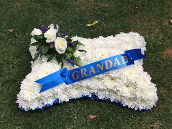 8. Traditional Funeral Pillow - wreath / tribute available in a choice of colours - From £65.00