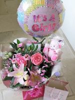 New Baby Girl Bouquet - Â£35.00