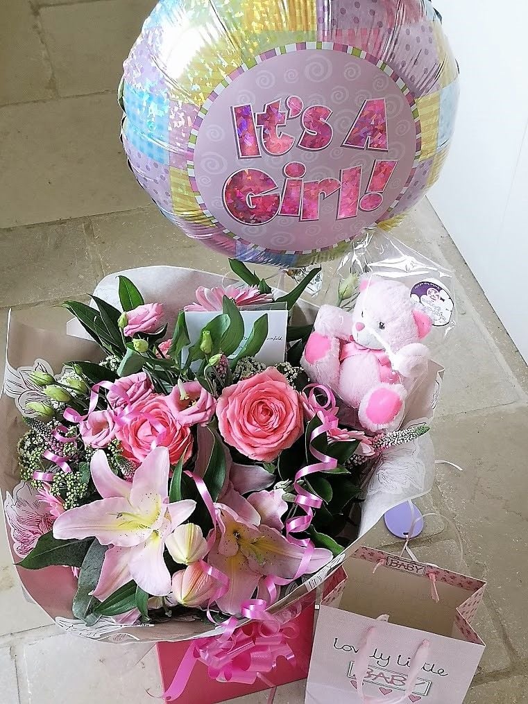 New Baby Girl Bouquet - £29.99