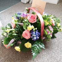 Basket - Fresh flower floral arrangement in a basket - Mother's Day gift SOLD OUT!