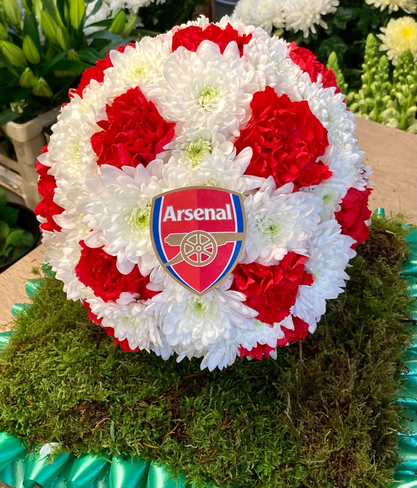 Football team football funeral tribute  - available in a choice of colours/