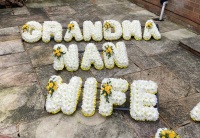 2. Funeral tribute Letters / Name - choice of colours available - Â£35.00 per letter