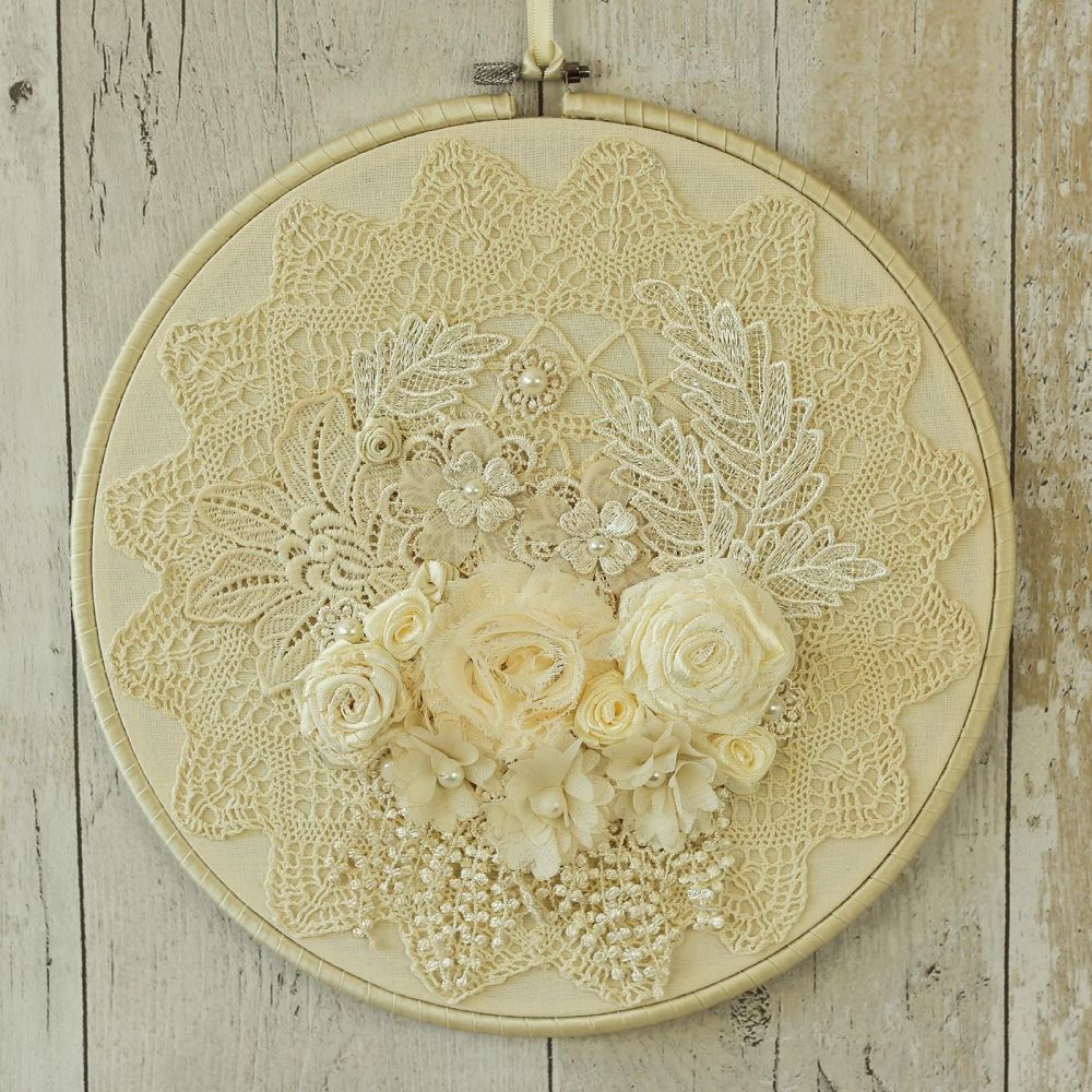 Fabric Hanging Hoop: Chic Decor 