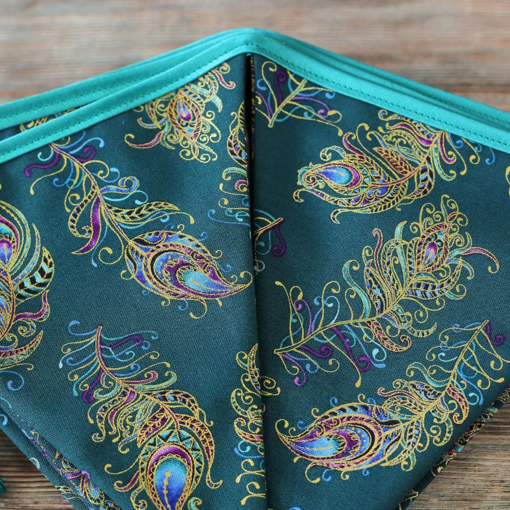 Peacock Bunting: Funky Home Decor