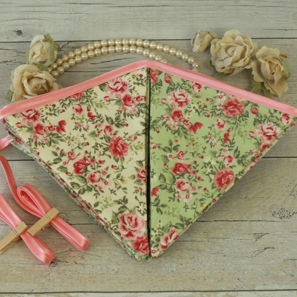 Floral Bunting: Cottage Home Decorations